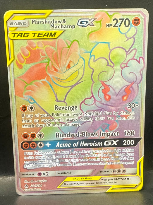 Marshadow & Machamp GX (Secret) - SM - Unbroken Bonds (SM10) - Near Mint