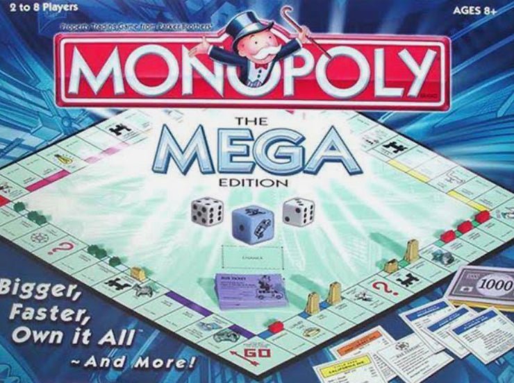 Monopoly The Mega Edition Board Game - Pre-Owned - Board Games