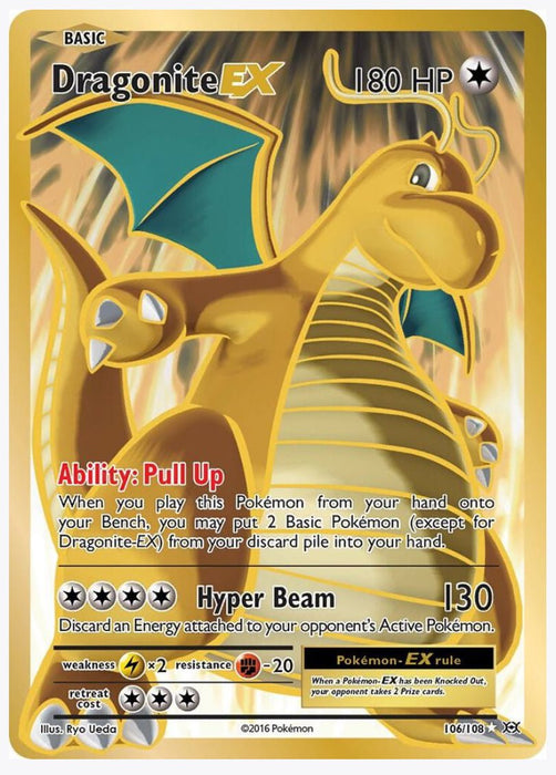 Dragonite EX (Full Art) - XY - Evolutions (EVO) - Near Mint