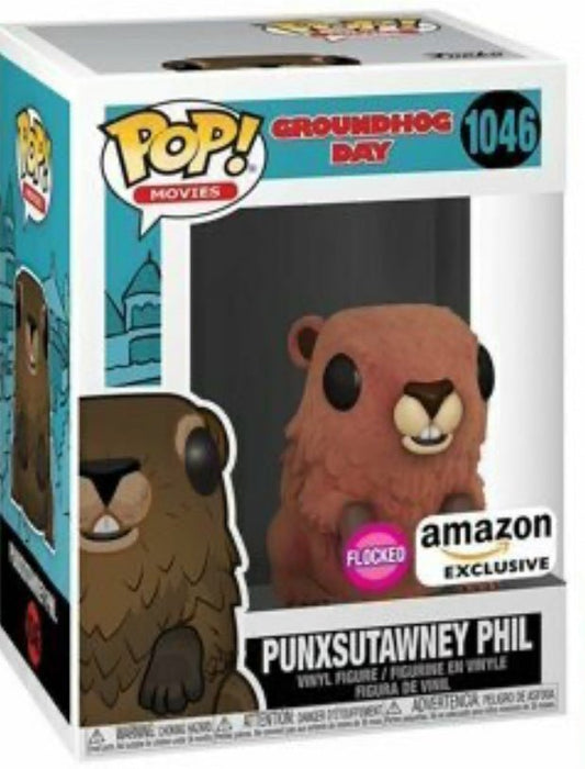 Groundhog Day: Punxsutawney Phil #1046 (Flocked) (Amazon Exclusive) - In Box - Funko Pop