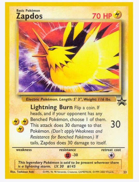 Zapdos - WoTC Promo (PR) - Lightly Played