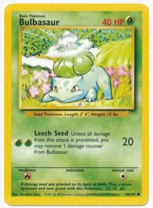 Bulbasaur 44/102 - Base Set (BS)