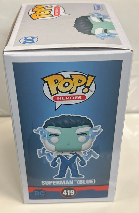 Superman: Superman (Blue) #419 (2021 Fall Convention Exclusive) - In Box - Funko Pop