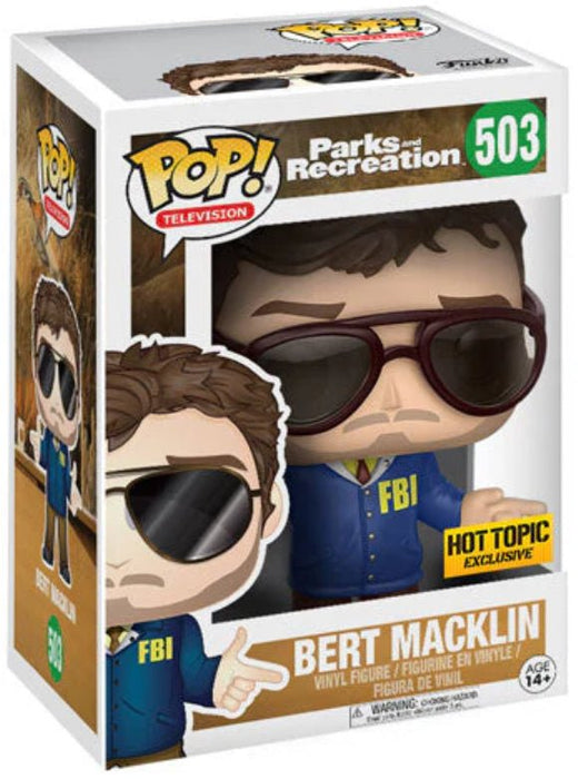 Parks And Recreation: Bert Macklin #503 (Hot Topic Exclusive) - With Box - Funko Pop