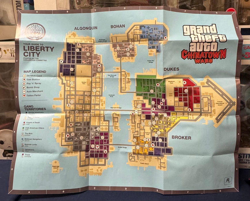 Grand Theft Auto Chinatown Wars - Original Map