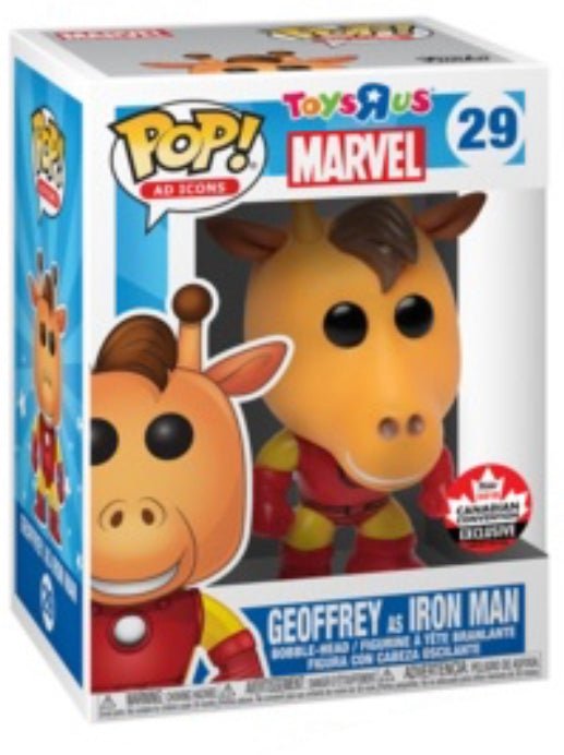 Toys R Us: Geoffrey As Iron Man #29 (Canadian Convention Exclusive) - In Box - Funko Pop