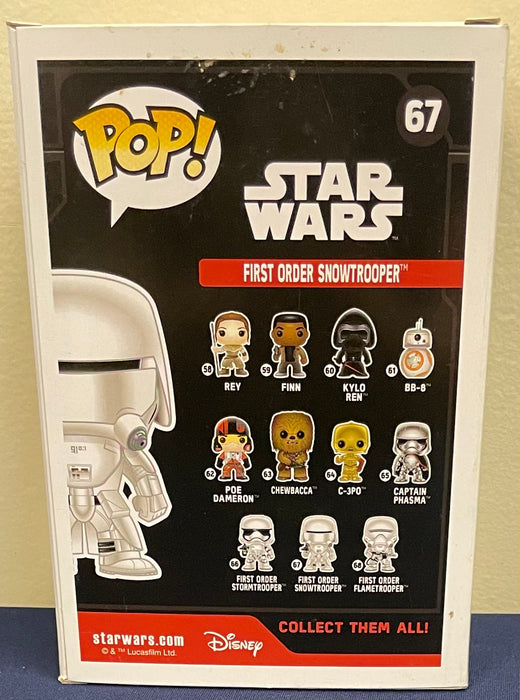 Star Wars: First Order Snowtrooper #67 - With Box - Funko Pop