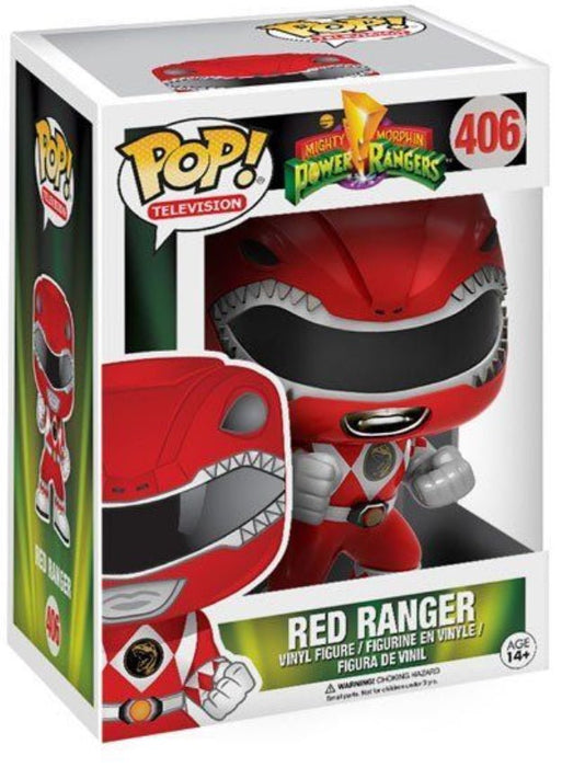 Mighty Morphin Power Rangers: Red Ranger #406 - With Box - Funko Pop