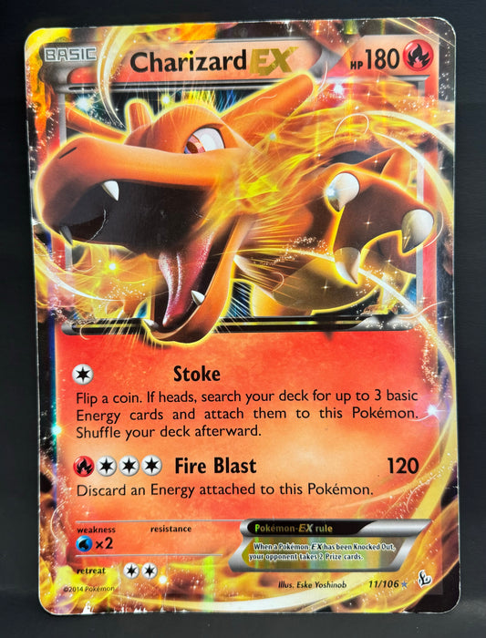 Charizard EX - 11/106 - Jumbo Cards (PR) - Damaged