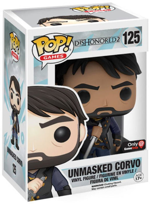 Dishonored 2: Unmasked Corvo #125 (GameStop Exclusive) - In Box - Funko Pop