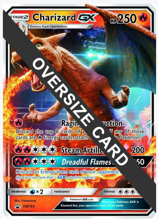 Charizard GX - SM195 (SM Black Star Promo) - Jumbo Cards (PR) - Lightly Played