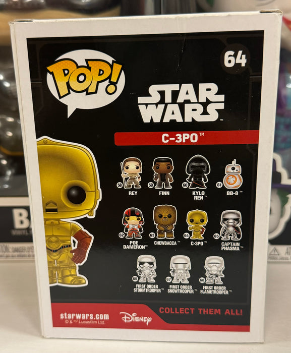 Star Wars: C-3PO #64 - With Box - Funko Pop