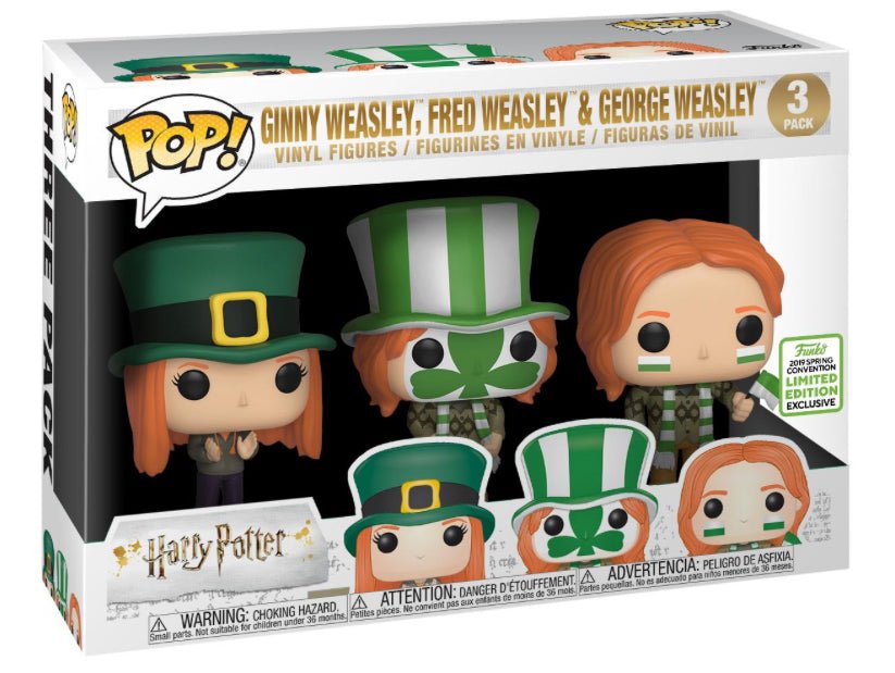 Harry Potter: Ginny Weasley, Fred Weasley & George Weasley (2019 Spring Convention Exclusive) - With Box - Funko Pop