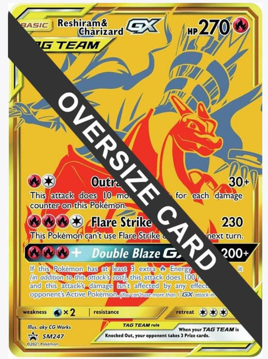 Reshiram & Charizard GX - SM247 - Jumbo Cards (PR)