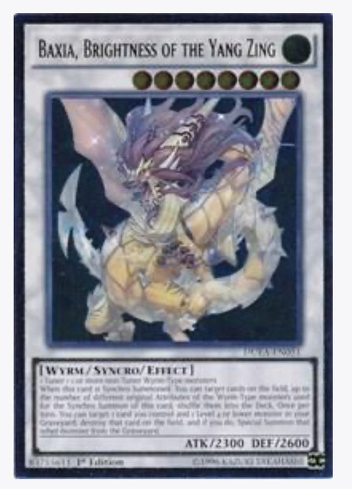 Baxia, Brightness of the Yang Zing (UTR) DUEA-EN051 1ST Edition - Duelist Alliance (DUEA) - Near Mint