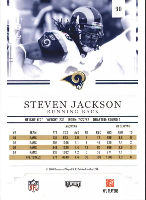 2008 Donruss Playoff: Steven Jackson #90