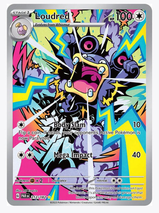 Loudred 212/182 - SV04: Paradox Rift - Near Mint