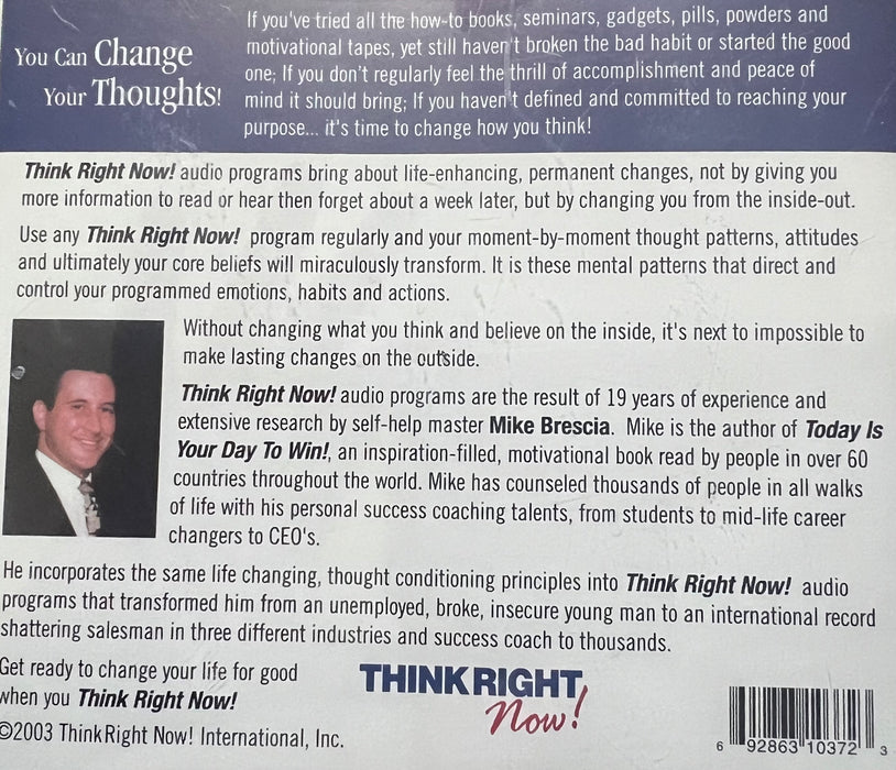 Mike Brescia - Real Self Esteem Now Think Right Now (2003) - CD