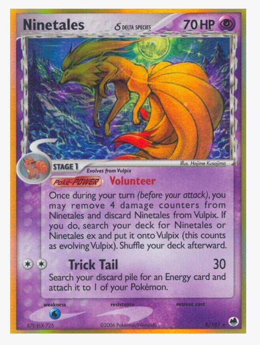 Ninetales (Delta Species) - Dragon Frontiers (DF) - Near Mint