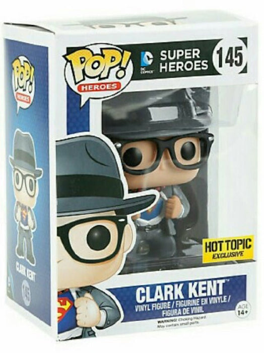 Super Heroes: Clark Kent #145 (Hot Topic Exclusive) - With Box - Funko Pop