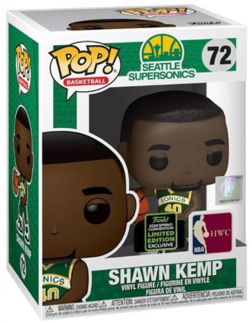 Seattle Supersonics: Shawn Kemp #72 (2020 Spring Convention Exclusive) - In Box - Funko Pop