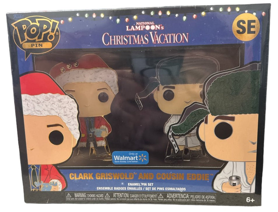 National Lampoon’s Christmas Vacation: Clark Griswold And Cousin Eddie (Walmart Exclusive) Pop Pin - In Box - Funko Pop