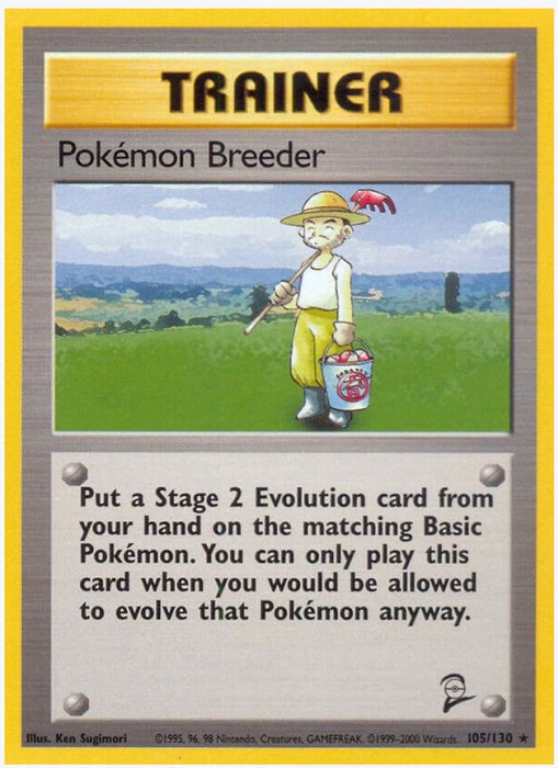 Pokemon Breeder 105/130 - Base Set 2 (BS2)