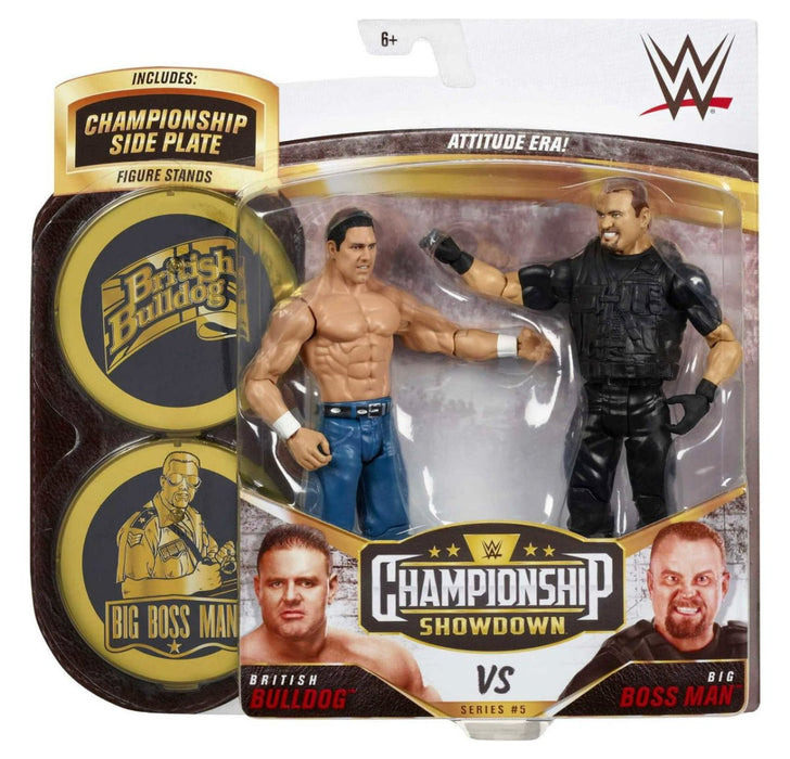 WWE Attitude Era Championship Showdown British Bulldog Vs. Big Boss Man - New - Toys And Collectibles