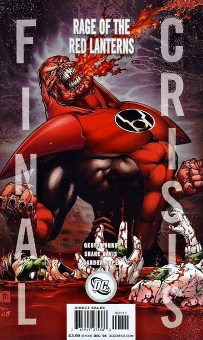 Final Crisis: Rage of the Red Lanterns Variant Cover (2008) - 9.8 Near Mint