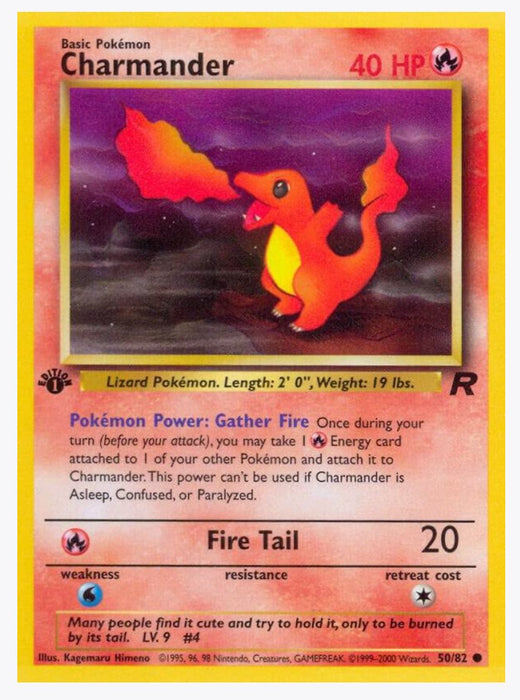 Charmander 50/82 1ST Edition - Team Rocket (TR)