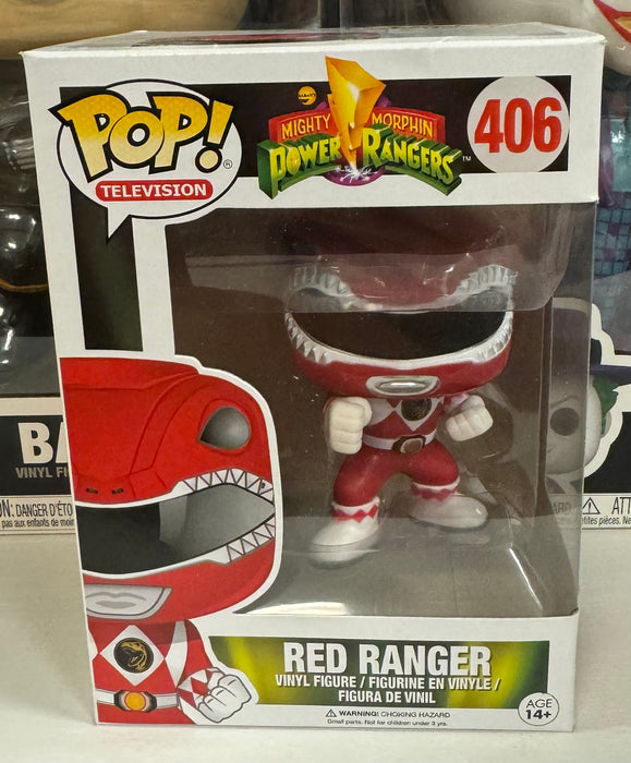 Mighty Morphin Power Rangers: Red Ranger #406 - With Box - Funko Pop