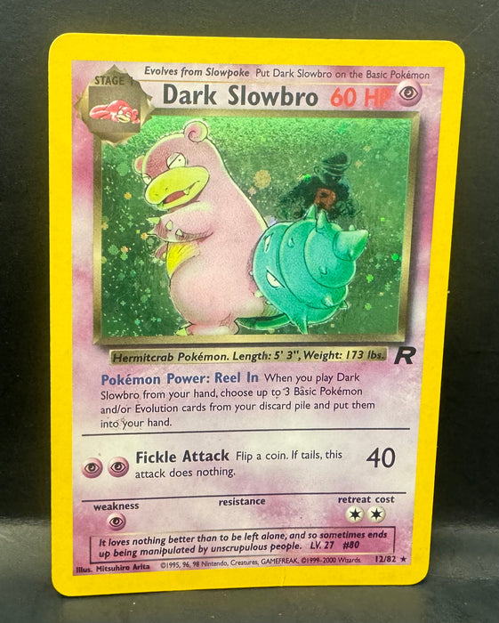 Dark Slowbro (12) - Team Rocket (TR) - Moderately Played