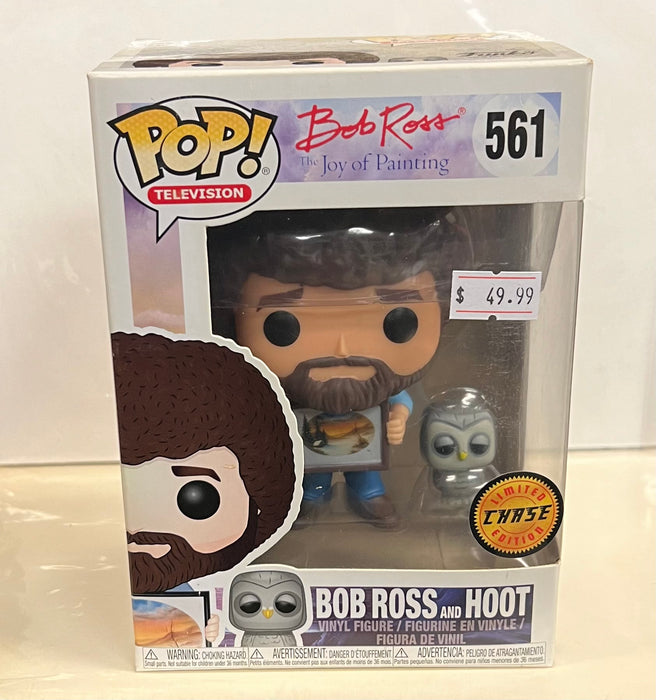 Bob Ross: Bob Ross And Hoot #561 (Chase) - With Box - Funko Pop