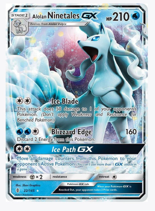 Alolan Ninetales GX 22/145 - SM - Guardians Rising (SM02)