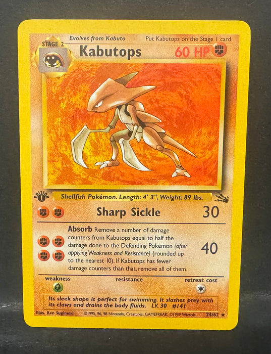 Kabutops 24/62 - Fossil (FO) - Near Mint