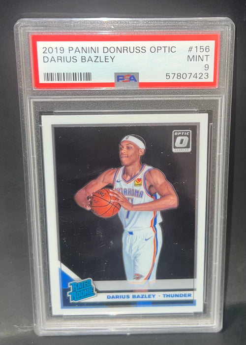 2019 Panini Donruss Optic Darius Bazley #156 - PSA Graded 9