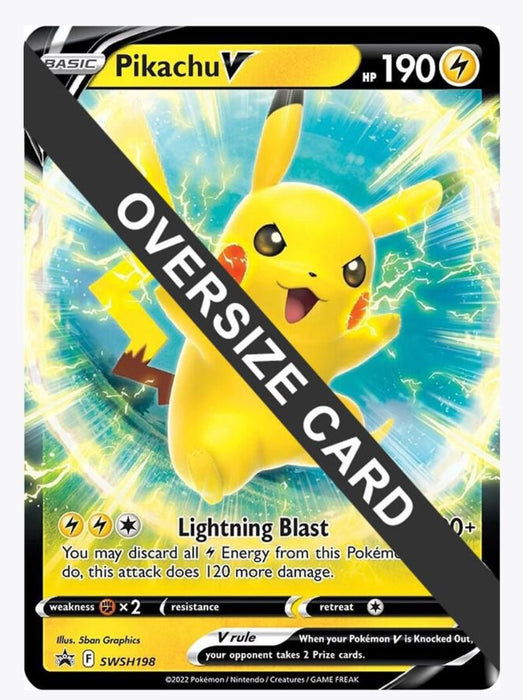 Pikachu V - SWSH198 - Jumbo Cards (PR)