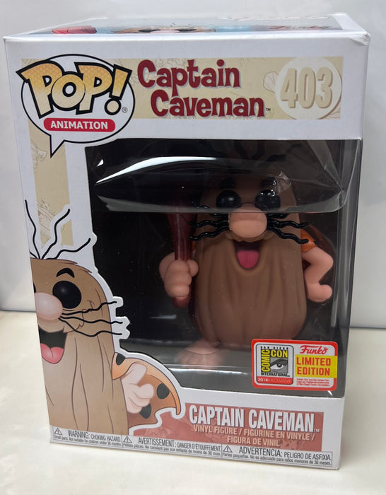 Captain Caveman: Captain Caveman #403 (2018 San Diego Comic Con Exclusive) - With Box - Funko Pop