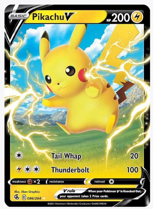 Pikachu V 86/264 - SWSH08: Fusion Strike (SWSH08)