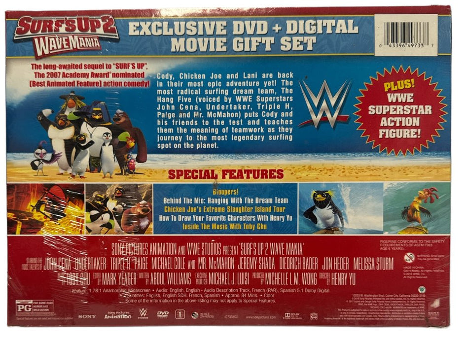 WWE Studios Surf’s Up 2 Wave Mania Plus WWE Triple H Action Figure - New - Toys