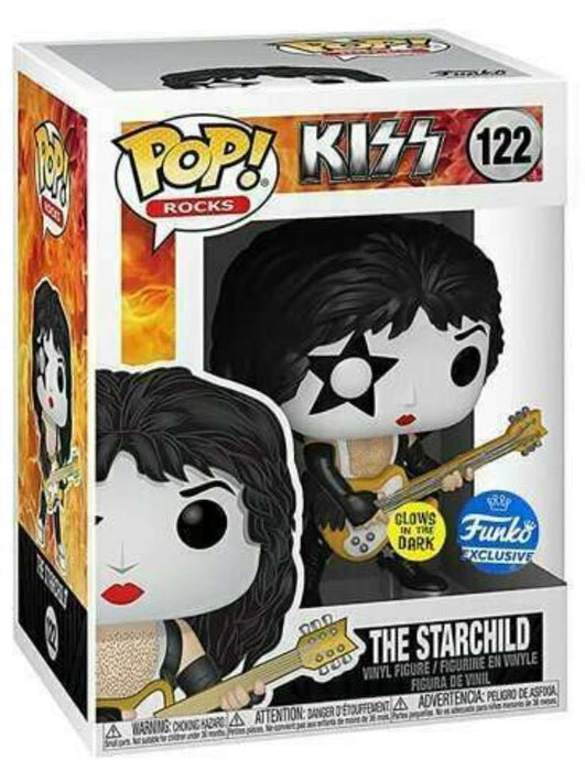 KISS: The Starchild #122 (Glows In The Dark) (Funko Exclusive) - With Box - Funko Pop