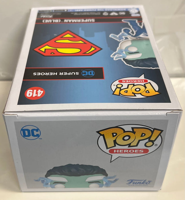 Superman: Superman (Blue) #419 (2021 Fall Convention Exclusive) - In Box - Funko Pop