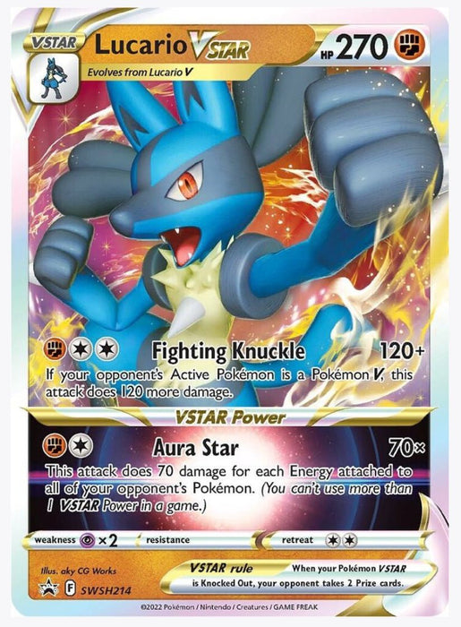 Lucario VSTAR - SWSH214 - SWSH: Sword & Shield Promo Cards (SWSD)