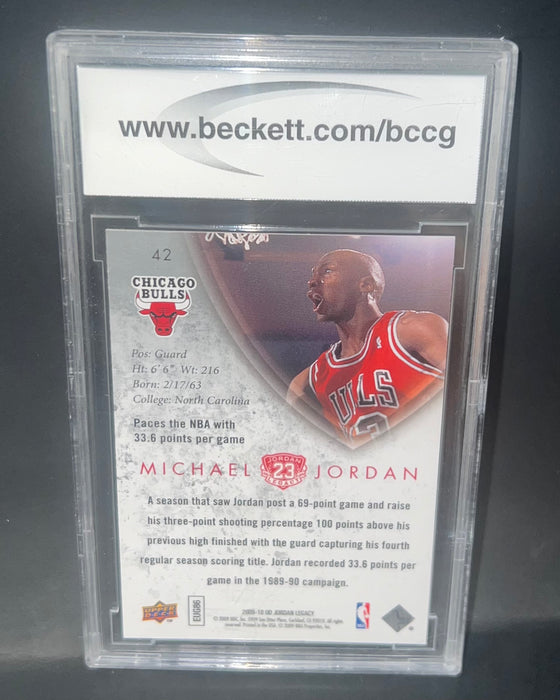 2009-10 Upper Deck MJ Legacy Collection Gold #42 Michael Jordan - BCCG Graded 10