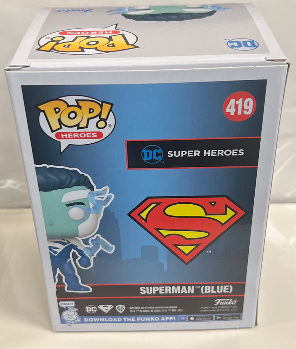 Superman: Superman (Blue) #419 (2021 Fall Convention Exclusive) - In Box - Funko Pop