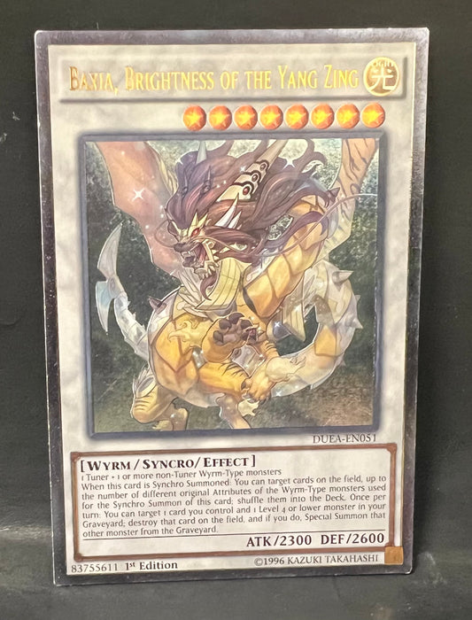 Baxia, Brightness of the Yang Zing (UTR) DUEA-EN051 1ST Edition - Duelist Alliance (DUEA) - Near Mint