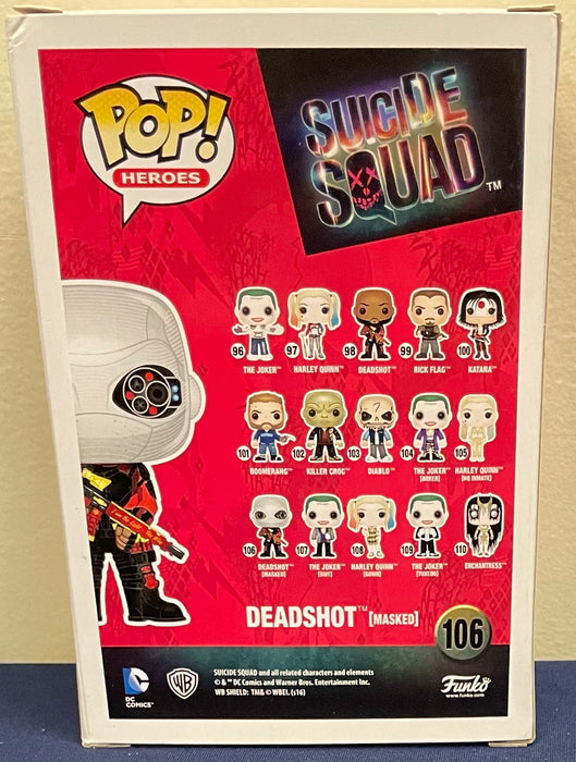 Suicide Squad: Deadshot (Masked) #106 - With Box - Funko Pop