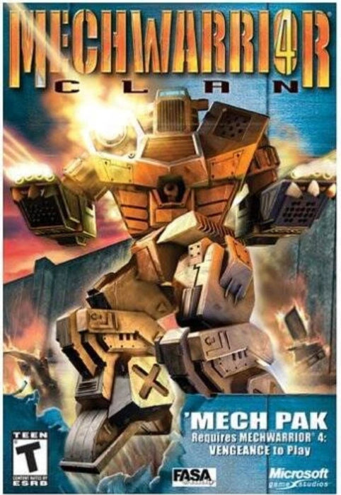 Mech Warrior 4 Mech Paks: Clan Arsenal - (CIB) (PC)