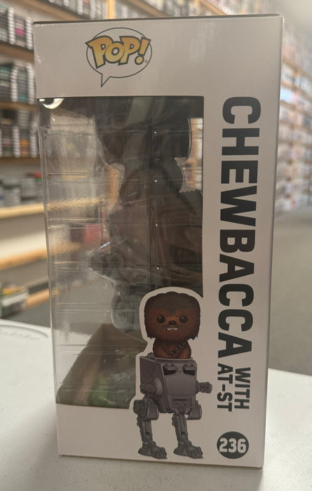 Star Wars: Chewbacca With AT-ST #236 - In Box - Funko Pop