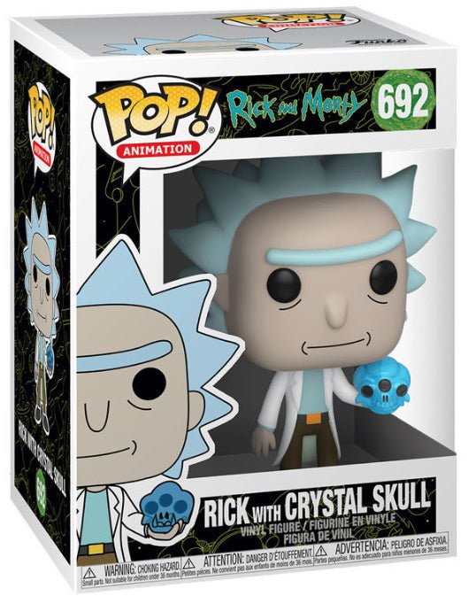 Rick And Morty: Rick With Crystal Skull #692 - With Box - Funko Pop